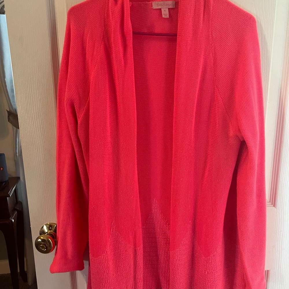 Lilly Pulitzer Vibrant Pink Cardigan